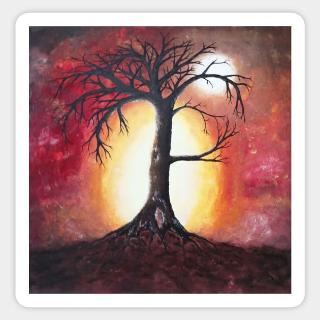 soul tree Sticker by Kunst und Kreatives